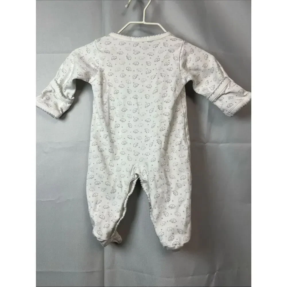 Kissy Kissy Pima cotton baby elephant print footie Newborn